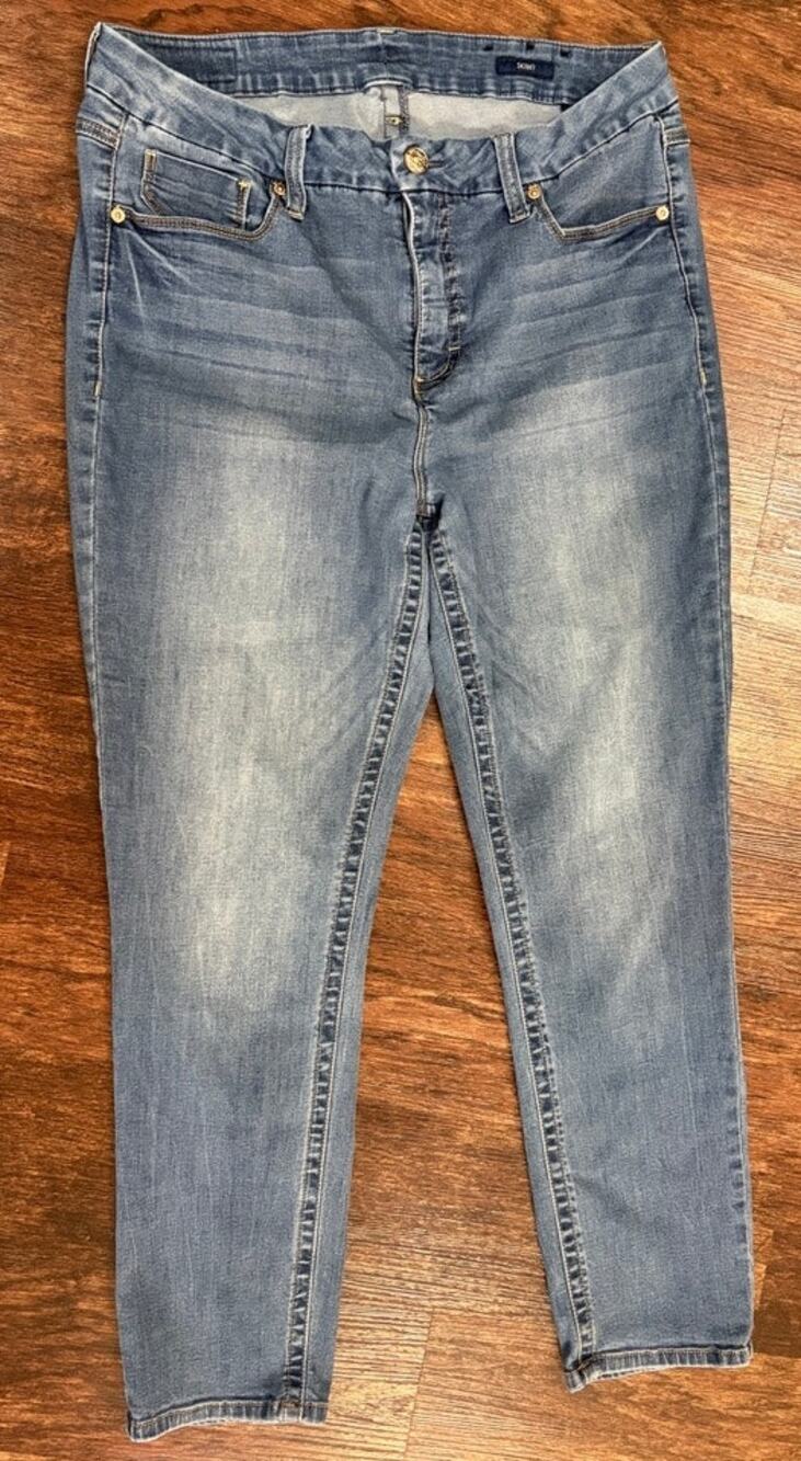 Seven7 Women's Skinny Jeans Medium Wash Plus Size 16W
